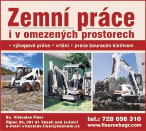 Bc. Vítězslav Fišer - zemní a výkopové práce - plakát